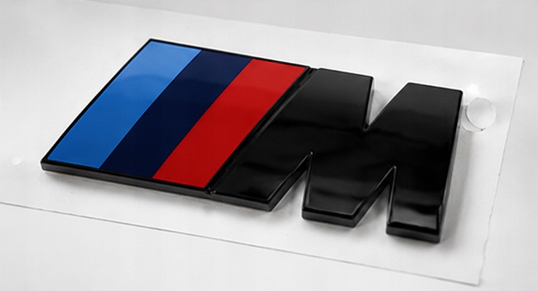 Naklejka Emblemat BMW M Power Black Edition 3D Logo M Sport Klapa Bagażnik - obrazek 2