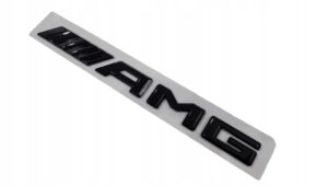 Emblemat Mercedes AMG połysk 57 mm na maskę czarny