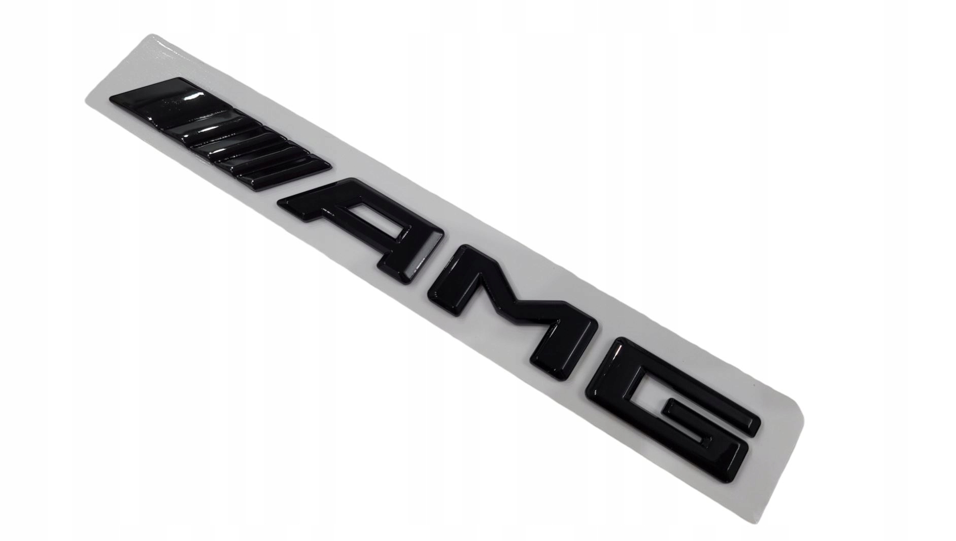Emblemat Mercedes AMG napis połysk Black Edition czarny na klapę bagażnika