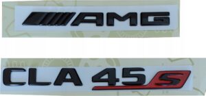 Emblem Mercedes CLA45 AMG na boot lid black