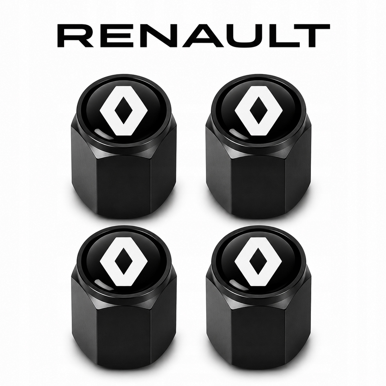 4x Wentyle nakrętki na wentyle kapturki do Renault - obrazek 2