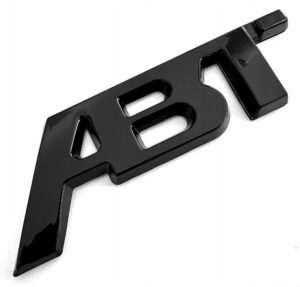 Emblemat metal 12,5 x 4,5 cm czarny