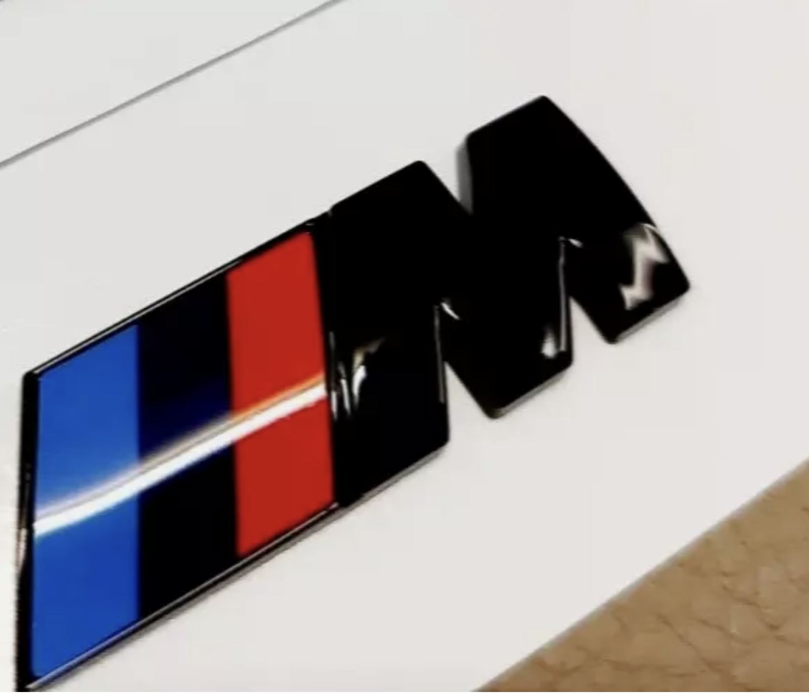 Emblemat BMW M Power M Power 72 x 27 mm na klapę bagażnika - obrazek 2
