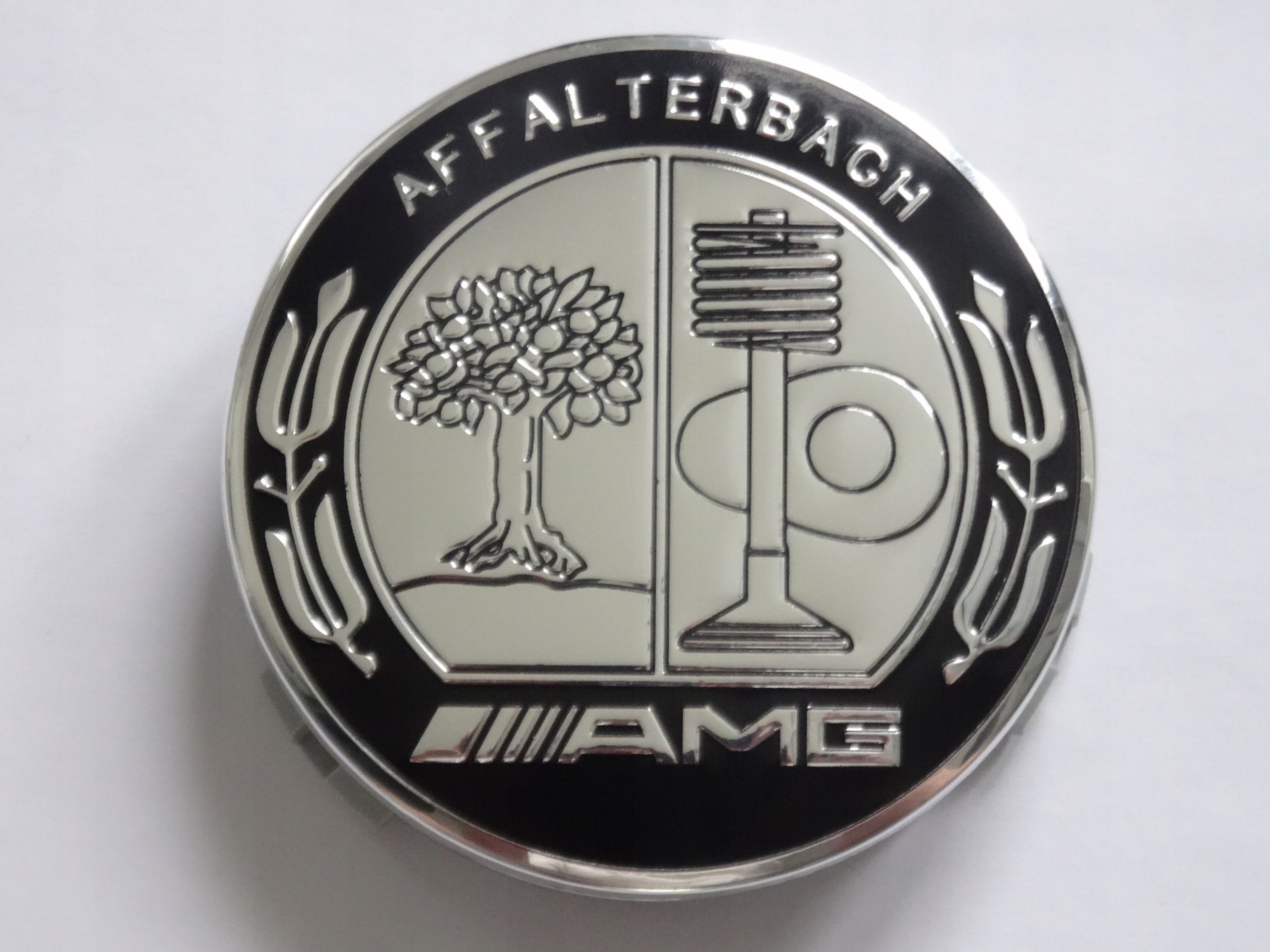 Dekielek Alcar 75 mm Mercedes-Benz AMG znaczki zaślepki 75 mm - obrazek 3