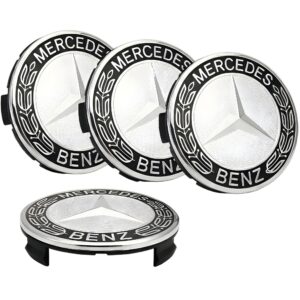 4x Dekielki Mercedes-Benz 75 mm, zestaw komplet