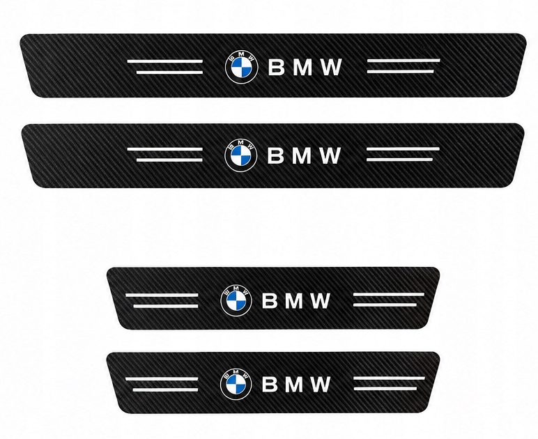 NAKLEJKI NA PROGI DO BMW M POWER CARBON ZABEZPIECZENIE OCHRONA PROGÓW
