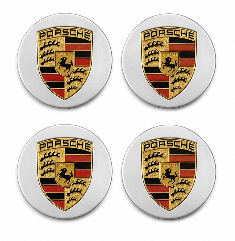 Dekielek Porsche OE 76 mm Porsche dekielki Srebrne Cayenne Taycan Panamera
