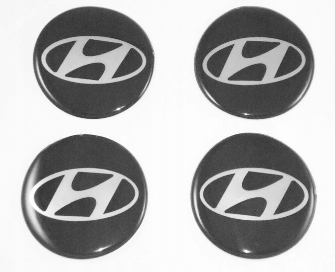 4x Наклейки на ковпаки Hyundai 56 mm, комплект