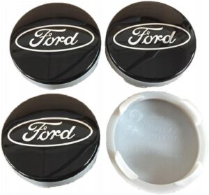 4x Dekielki Ford 54 mm czarny, zestaw komplet
