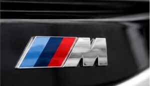 Naklejka Emblemat BMW M Power Chrom 3D Logo M Sport Klapa Bagażnika 3M E36