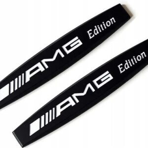 2x Emblemat AMG do Mercedes na błotnik Silver Matte Edition One