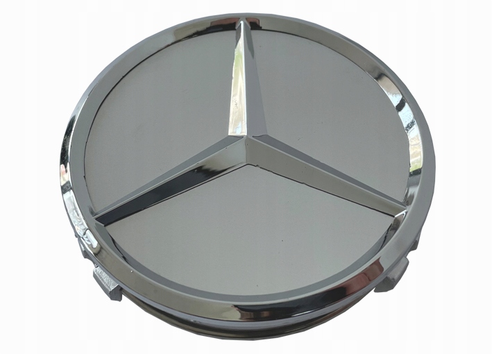 4x Dekielek 75 mm Mercedes-Benz dekielki mercedes srebrne - obrazek 2