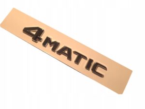 Emblemat Mercedes 3D połysk na klapę bagażnika srebrny 4MATIC