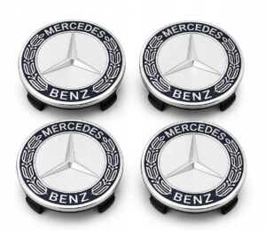 4x Dekielki Mercedes-Benz 75 mm, zestaw komplet