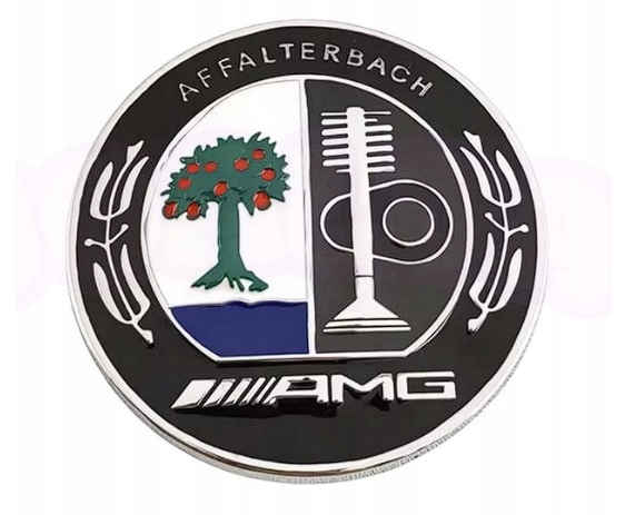 EMBLEMAT ZNACZEK AMG NA MASKĘ NOWY taśma