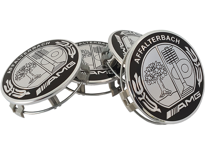 Dekielek Alcar 75 mm Mercedes-Benz AMG znaczki zaślepki 75 mm
