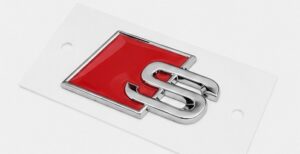 Emblemat Audi S Line 3D Logo Naklejka Badge Chrom A1 A3 A4 A5 A6 A7
