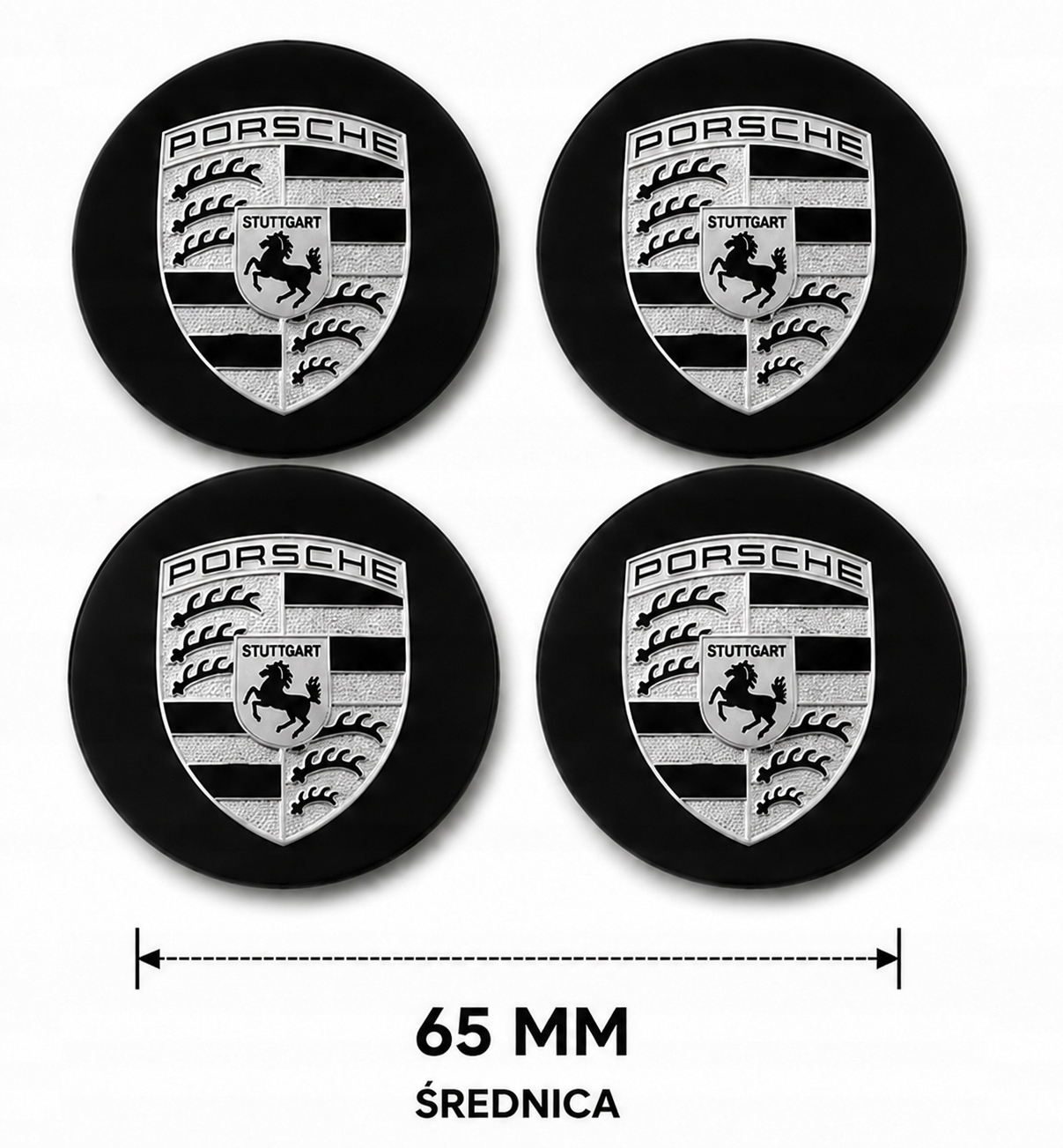 4x Dekielki Porsche Macan 718 65 mm, komplet - obrazek 2