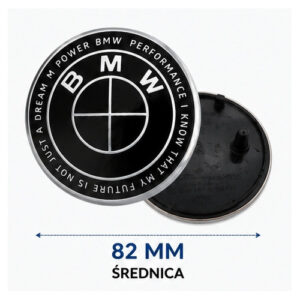 Emblemat BMW na maskę czarny