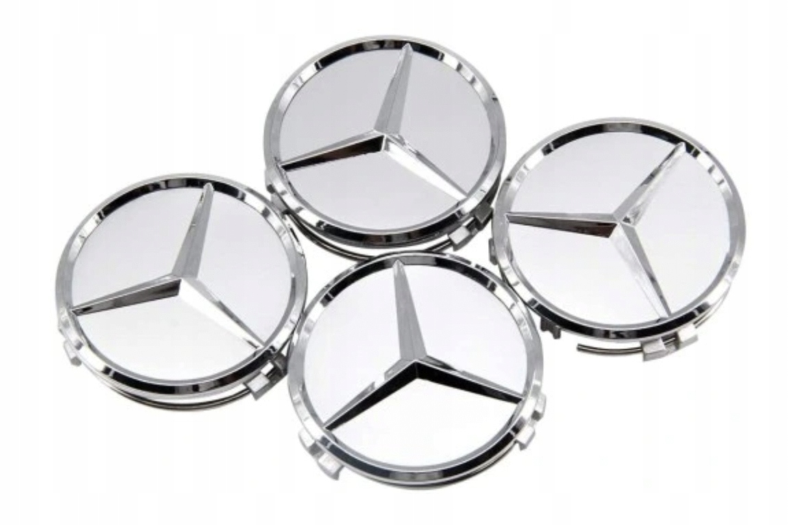 Dekielek Alcar 75 mm Mercedes-Benz mercedes znaczki 75mm/71mm - obrazek 2