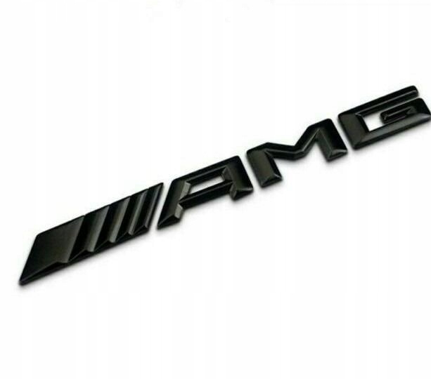 EMBLEMAT AMG TYŁ NA KLAPĘ MERCEDES CZARNY POŁYSK