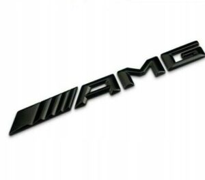 EMBLEMAT AMG TYŁ NA KLAPĘ MERCEDES CZARNY POŁYSK