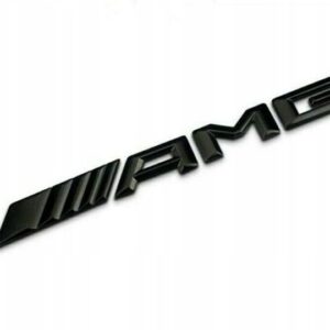 EMBLEMAT AMG TYŁ NA KLAPĘ MERCEDES CZARNY POŁYSK