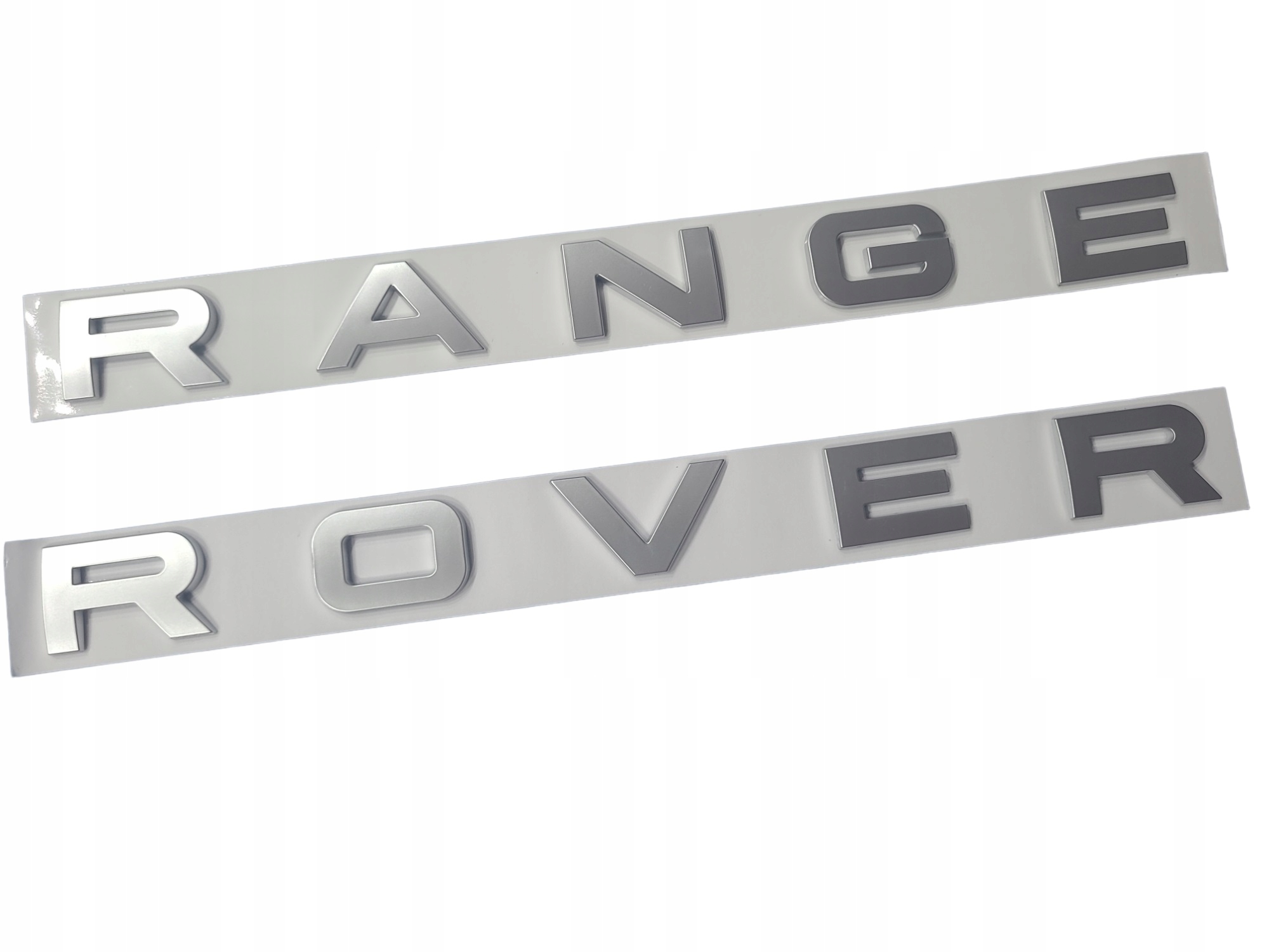 Emblemat Range Rover Srebrny Matowy Na Klapę Tył / Przód Naklejka