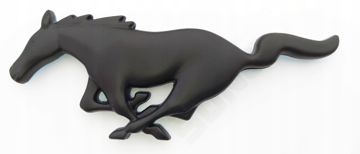 MUSTANG Ford emblemat logo czarny mat koń 148x55mm