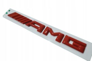 Emblemat do Mercedes ///AMG Red Glossy