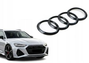 Emblemat Audi czarny 20.0 cm tył
