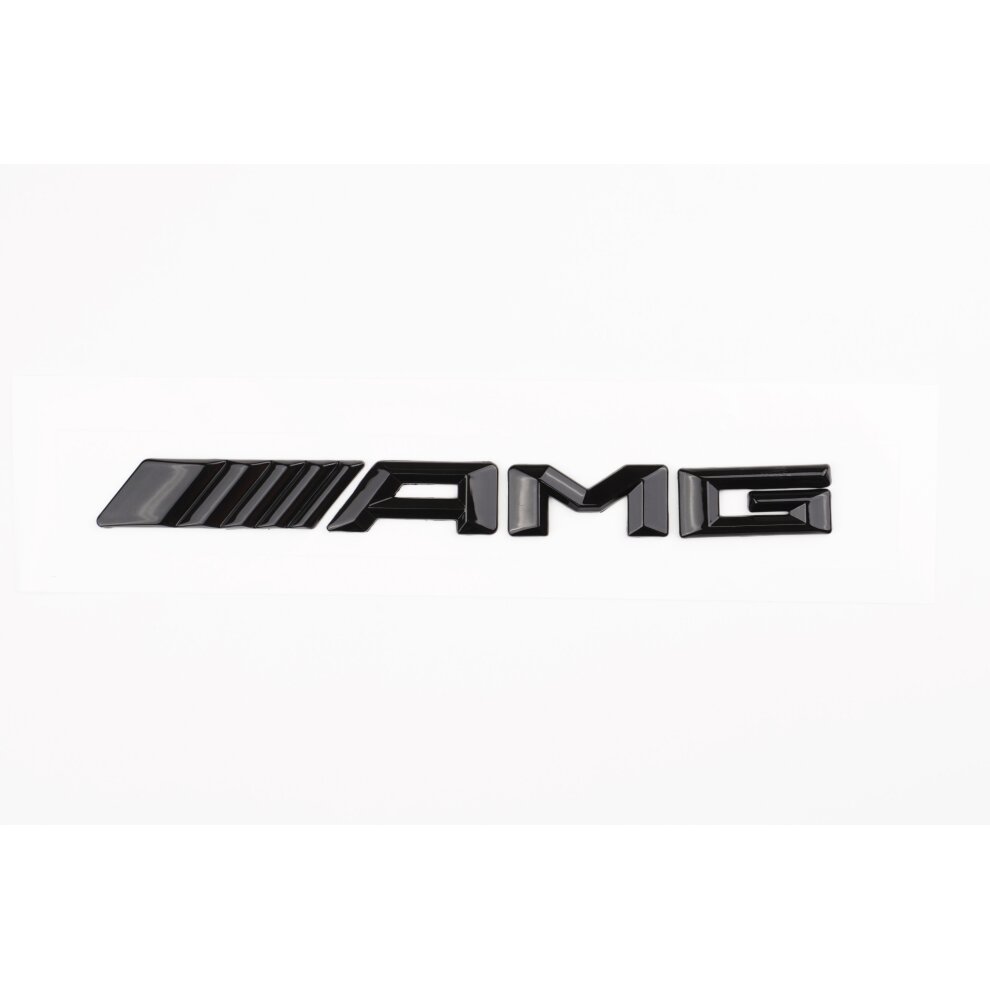 EMBLEMAT AMG TYŁ NA KLAPĘ MERCEDES CZARNY POŁYSK - obrazek 2