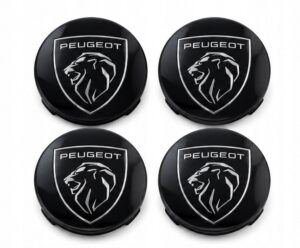 4x Dekielki Peugeot 60 mm, zestaw komplet