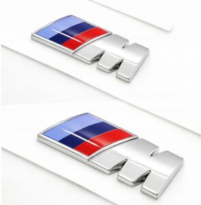2x Emblematy BMW M Power M Power 45 x 15 mm