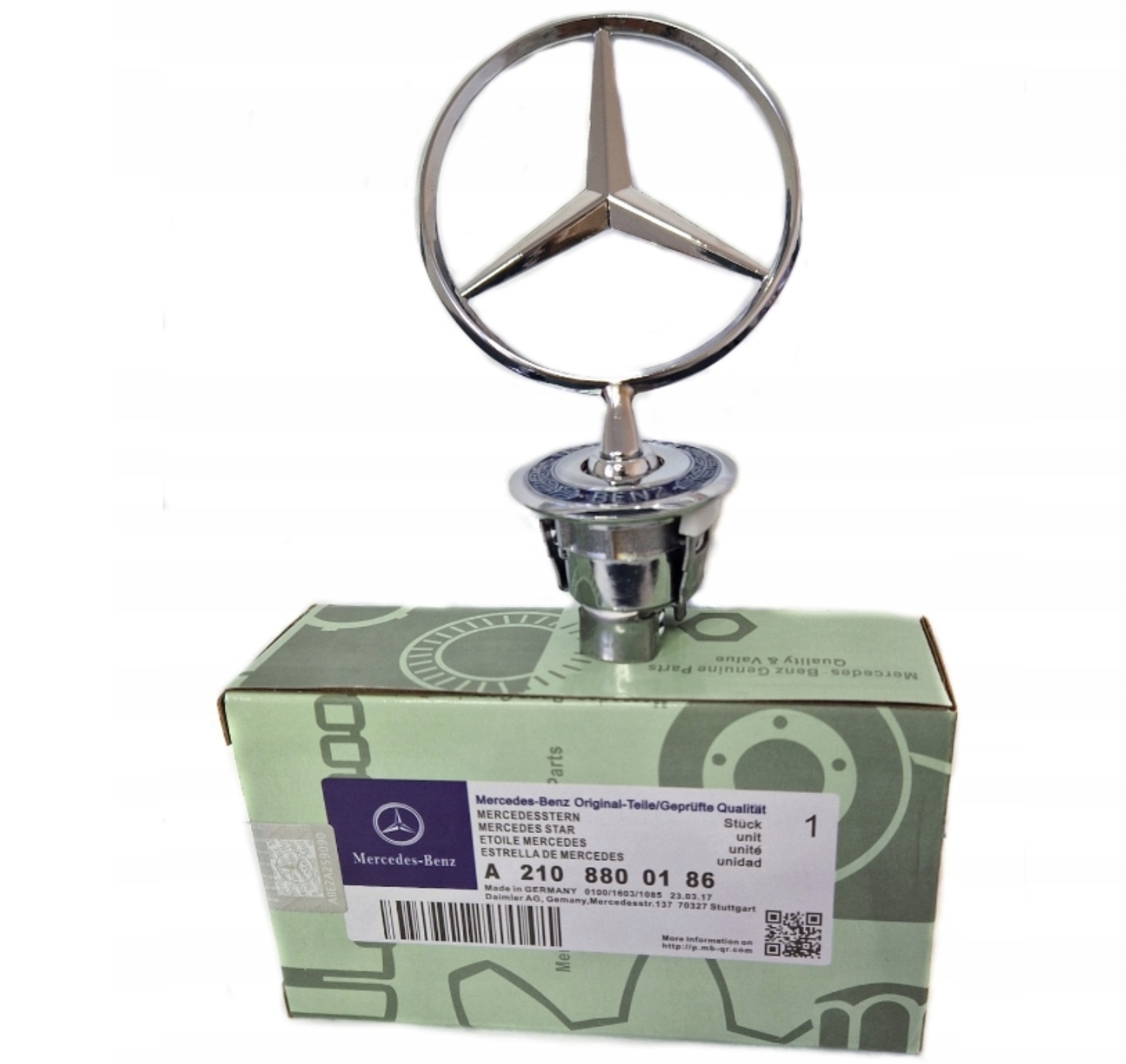 Емблема Mercedes 57 mm na капот A2108800186 - Image 3