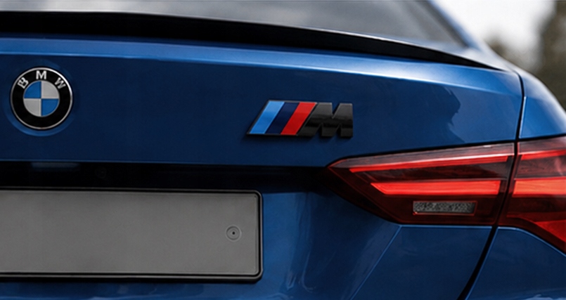 Naklejka Emblemat BMW M Power Black Edition 3D Logo M Sport Klapa Bagażnik - obrazek 3