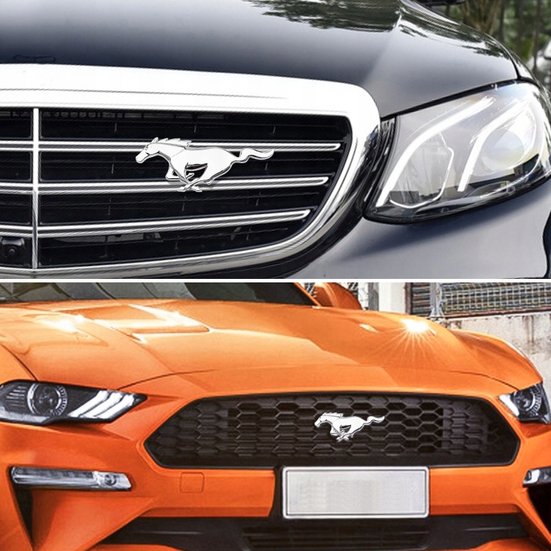 Mc-EMBLEMAT ZNACZEK DO FORD MUSTANG GRILL 20x7.5cm - obrazek 2