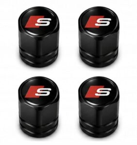 Valve caps Audi OE 4x valve caps do Audi S Line set