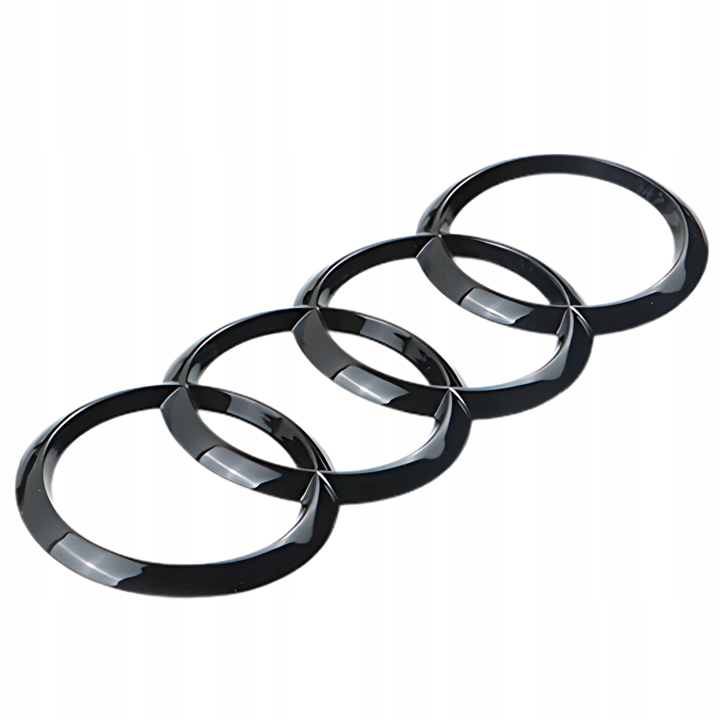 EMBLEMAT ZNACZEK Audi A3 A4 B9 A6 C7 C8 Q3 Q5 CZARNY POŁYSK TYŁ TYLNI 200MM