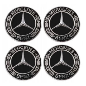 4x Naklejki na dekielki Mercedes-Benz 65 mm, zestaw