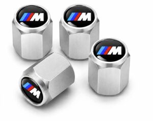 Wentyle BMW OE 4x BMW M Power nakrętki na wentyle zestaw