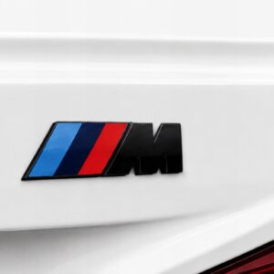 Naklejka Emblemat BMW M Power Black Edition 3D Logo M Sport Klapa Bagażnik