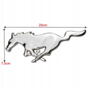 Mc-EMBLEMAT ZNACZEK DO FORD MUSTANG GRILL 20x7.5cm