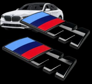 2x Emblematy BMW M pakiet M pakiet 45 x 15 mm czarny