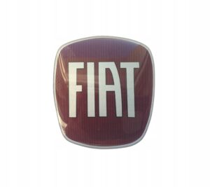 Наклейка на емблему Fiat reperaturka znaczka 71X64 71 x 64 mm 95 mm czerwony