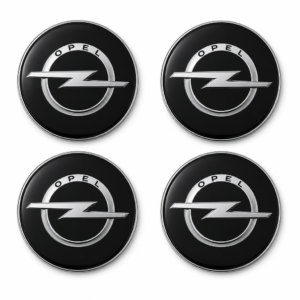 4x Naklejki na dekielki Opel, zestaw
