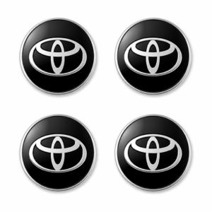 4x Наклейки на ковпаки Toyota 56 mm, комплект