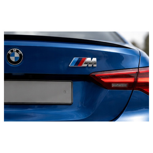 Emblemat BMW M Power E36 3D na klapę bagażnika chrom - obrazek 2
