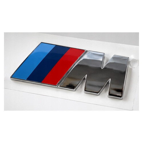 Emblemat BMW M Power E36 3D na klapę bagażnika chrom - obrazek 3