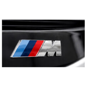 Emblemat BMW M Power E36 3D na klapę bagażnika chrom